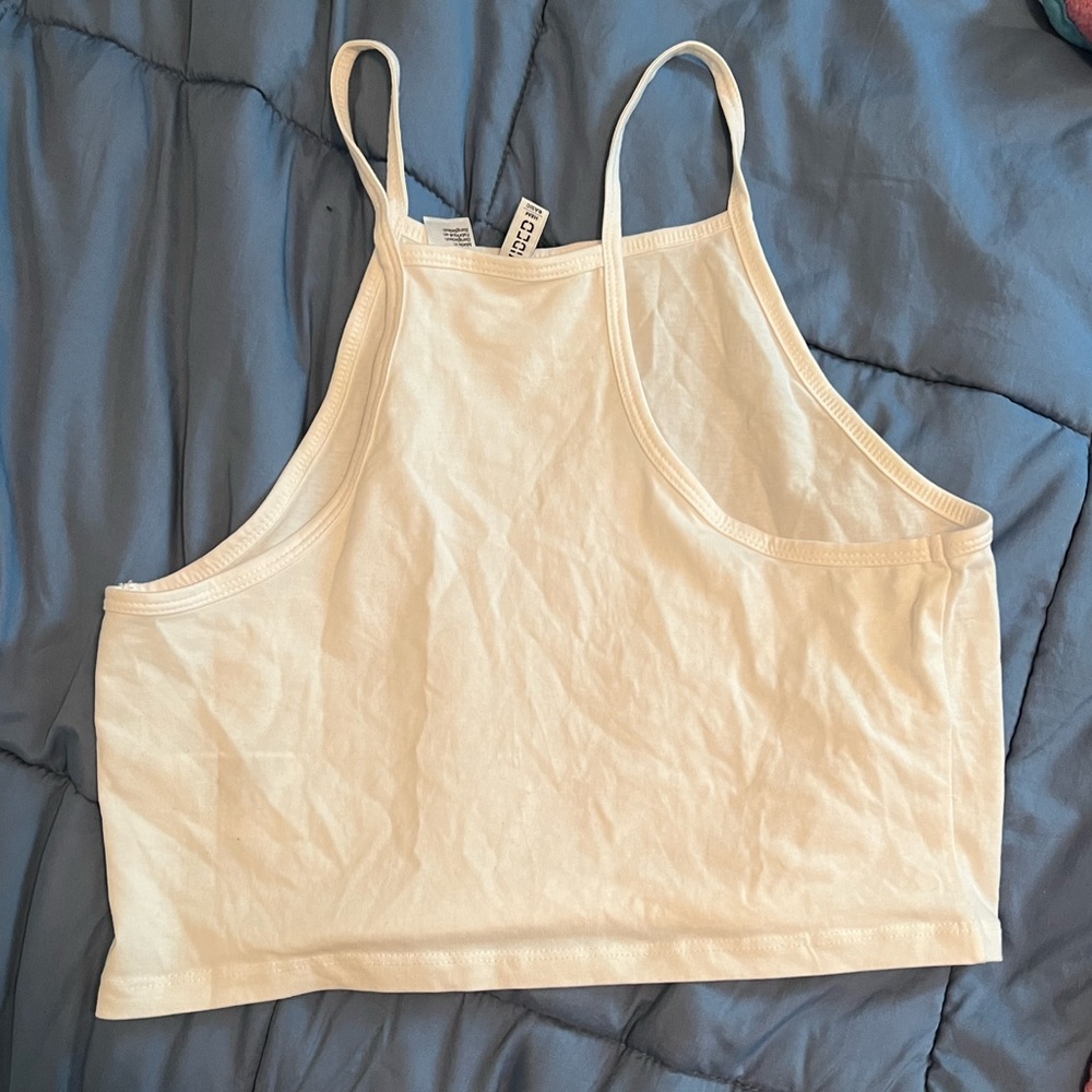 White crop top